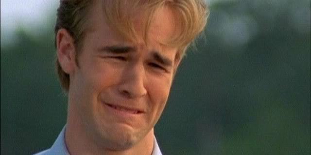 dawson crying, dawson's creek, ugly crying, crying movies, man tears, movies that make men cry