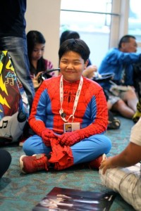 spiderman cosplay, spider boy, comic con