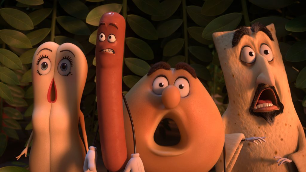 sausage party, worst movies 2016, bad cartoons, cartoons for adults